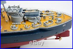 USS Texas BB-35 New York Class Battleship 36 Handmade Wooden Warship Model