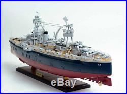 USS Texas BB-35 New York Class Battleship 36 Wood Model Military Ship