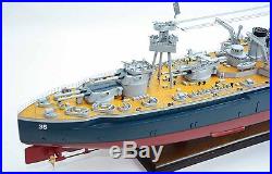 USS Texas BB-35 New York Class Battleship 36 Wood Model Military Ship