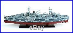 USS Texas BB-35 New York Class Battleship 40 Camouflage Wooden Warship Model