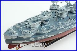 USS Texas BB-35 New York Class Battleship 40 Camouflage Wooden Warship Model