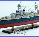 USS Texas BB-35 New York Class Battleship 40 Handmade Wooden Ship Model