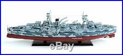USS Texas BB-35 New York Class Battleship Camouflage 40 Wooden Ship Model