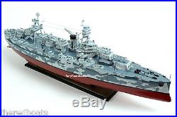 USS Texas BB-35 New York Class Battleship Camouflage 40 Wooden Warship Model