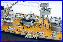 USS Texas BB-35 New York Class Battleship Handmade Wooden Military Ship Model
