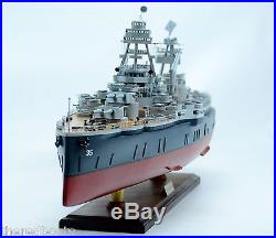 USS Texas BB-35 New York Class Battleship Handmade Wooden Warship Model NEW