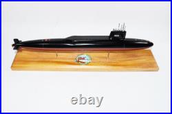 USS Theodore Roosevelt SSBN-600 Submarine, Navy, Scale Model, Mahogany, 20