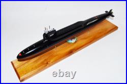 USS Theodore Roosevelt SSBN-600 Submarine, Navy, Scale Model, Mahogany, 20