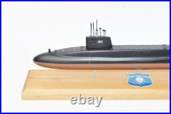 USS Thomas A. Edison SSBN-610 Submarine Model, Navy, Scale Model, Mahogany, 20