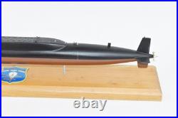 USS Thomas A. Edison SSBN-610 Submarine Model, Navy, Scale Model, Mahogany, 20
