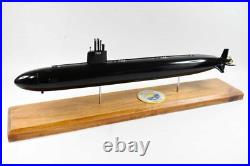 USS Toledo SSN-769 (Black Hull) Submarine Model, Navy, Scale Model, Mahogany, 20