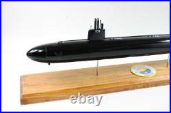 USS Toledo SSN-769 (Black Hull) Submarine Model, Navy, Scale Model, Mahogany, 20
