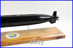 USS Toledo SSN-769 (Black Hull) Submarine Model, Navy, Scale Model, Mahogany, 20