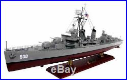 USS Trathen DD-530 Fletcher-class Destroyer 32 Wood Model Military Ship