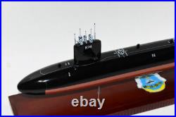 USS Trepang SSN-674 Submarine Model, US Navy, Scale Model, Mahogany, Sturgeon
