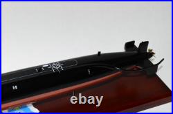 USS Trepang SSN-674 Submarine Model, US Navy, Scale Model, Mahogany, Sturgeon
