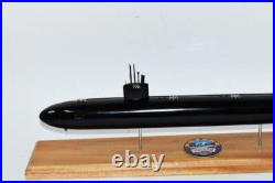 USS Tucson SSN-770 (Black Hull) Submarine Model, US Navy, Scale Model, Mahogany