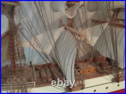 USS United States Custom Handmade Wooden Model Tall Sailing Ship Fully Assembled