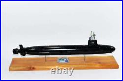 USS Vermont (SSN-792) Submarine Model, US Navy, 20, Mahogany, Virginia Class Block