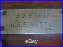 USS Vistal tool box US Navy Military ship WW2 Pearl Harbor identified