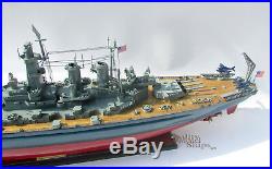 USS WASHINGTON (BB-56) Handcrafted War Ship Display Model 40 NEW
