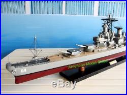 USS WISCONSIN BB64 Battleship Model 43 Handcrafted Wooden Model NEW