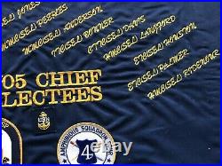 USS Wasp LHD-1 Squadron 4 FY05 Chief Selectees Plaque Old School New Sting