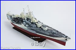USS West Virginia BB-48 Colorado-class Battleship 40 Handmade Wooden Ship Model