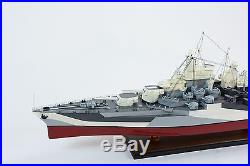 USS West Virginia BB-48 Colorado-class Battleship 40 Handmade Wooden Ship Model