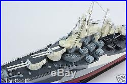 USS West Virginia Battleship BB-48 Colorado-class Handcrafted 40 Wooden Model