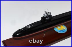 USS Will Rogers SSBN-659 Submarine Model, Navy, 20, Scale Model, Mahogany, Benjamin