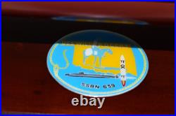 USS Will Rogers SSBN-659 Submarine Model, Navy, 20, Scale Model, Mahogany, Benjamin
