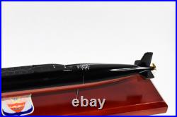 USS Woodrow Wilson SSBN-624 Submarine Model, US Navy, Scale Model, Mahogany