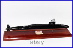 USS Woodrow Wilson SSBN-624 Submarine Model, US Navy, Scale Model, Mahogany