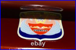 USS Woodrow Wilson SSBN-624 Submarine Model, US Navy, Scale Model, Mahogany