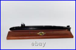 USS Wyoming SSBN-742 Submarine Model, Navy, Scale Model, Mahogany, 20 inch, Ohio