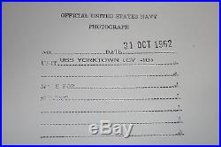 USS Yorktown CV-10 8X10 Photo USN NAVY Aircraft Carrier 1962 86000 landing