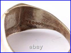 Under-sea boat U1009 Elephant Card U-boat 800 Silver WW2 German ring naval subma