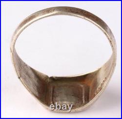 Under-sea boat U1009 Elephant Card U-boat 800 Silver WW2 German ring naval subma