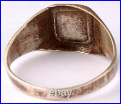 Under-sea boat U1009 Elephant Card U-boat 800 Silver WW2 German ring naval subma