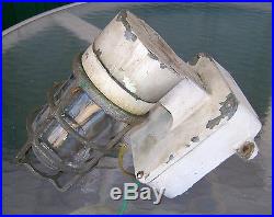 Unpolished Russell & Stoll Bulkhead Light Salvage From USS Forrestal Navy Ship