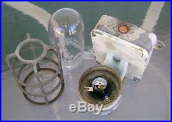 Unpolished Russell & Stoll Bulkhead Light Salvage From USS Forrestal Navy Ship