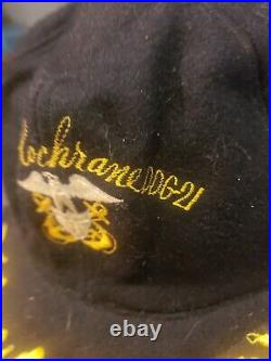 Uss Cochrane Ddg-21 Exec Officer's X. O. Navy Wool Hat Kyoto Japan Theatre Made