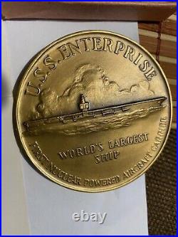 Uss Enterprise Bronze Medal Launched At Newport News, Va By Medallic Artco Ny