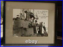 Uss Hawkbill 366 1944-45 Signed By Captain To Son. Hero Sub An Captain! Only One