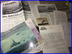 Uss North Carolina Showboat Battleship Bb-55 1967-1990 Military Wwii Lot G. Lape