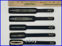 VERY RARE Set Of Early WWII COMET METAL PRODUCTS US NAVY SHIP RECOGNITION MODELS