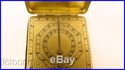 VINTAGE BRASS POCKET COMPASS BUILT IN CASE ANSONIA CLOCK CO