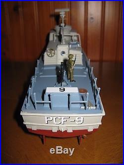VINTAGE MODEL of U. S. NAVY SWIFT BOAT (PCF)/ Built & Painted/ 148 scale