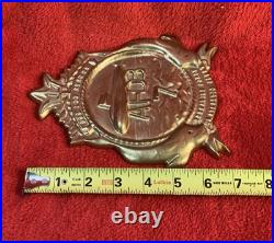 VINTAGE USS Los Alamos AFDB-7 Submarine Force Brass Plaque US Atlantic Fleet